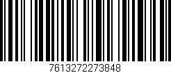 Código de barras (EAN, GTIN, SKU, ISBN): '7613272273848'