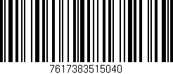 Código de barras (EAN, GTIN, SKU, ISBN): '7617383515040'