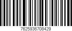 Código de barras (EAN, GTIN, SKU, ISBN): '7625936708429'