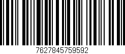 Código de barras (EAN, GTIN, SKU, ISBN): '7627845759592'