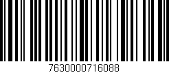 Código de barras (EAN, GTIN, SKU, ISBN): '7630000716088'