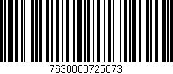 Código de barras (EAN, GTIN, SKU, ISBN): '7630000725073'