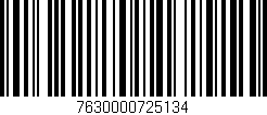 Código de barras (EAN, GTIN, SKU, ISBN): '7630000725134'
