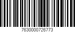 Código de barras (EAN, GTIN, SKU, ISBN): '7630000726773'