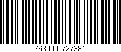 Código de barras (EAN, GTIN, SKU, ISBN): '7630000727381'