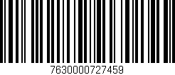 Código de barras (EAN, GTIN, SKU, ISBN): '7630000727459'