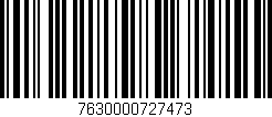 Código de barras (EAN, GTIN, SKU, ISBN): '7630000727473'