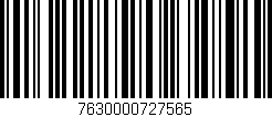 Código de barras (EAN, GTIN, SKU, ISBN): '7630000727565'