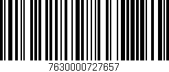 Código de barras (EAN, GTIN, SKU, ISBN): '7630000727657'