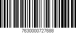 Código de barras (EAN, GTIN, SKU, ISBN): '7630000727688'