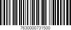 Código de barras (EAN, GTIN, SKU, ISBN): '7630000731500'