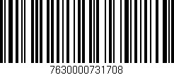 Código de barras (EAN, GTIN, SKU, ISBN): '7630000731708'