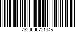 Código de barras (EAN, GTIN, SKU, ISBN): '7630000731845'