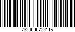 Código de barras (EAN, GTIN, SKU, ISBN): '7630000733115'