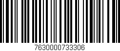 Código de barras (EAN, GTIN, SKU, ISBN): '7630000733306'