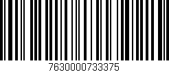 Código de barras (EAN, GTIN, SKU, ISBN): '7630000733375'