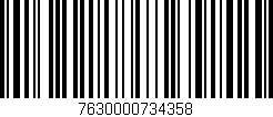 Código de barras (EAN, GTIN, SKU, ISBN): '7630000734358'