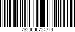 Código de barras (EAN, GTIN, SKU, ISBN): '7630000734778'