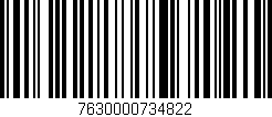 Código de barras (EAN, GTIN, SKU, ISBN): '7630000734822'