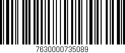 Código de barras (EAN, GTIN, SKU, ISBN): '7630000735089'