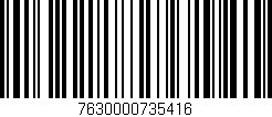 Código de barras (EAN, GTIN, SKU, ISBN): '7630000735416'