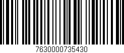 Código de barras (EAN, GTIN, SKU, ISBN): '7630000735430'