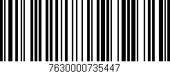 Código de barras (EAN, GTIN, SKU, ISBN): '7630000735447'