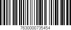 Código de barras (EAN, GTIN, SKU, ISBN): '7630000735454'