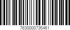 Código de barras (EAN, GTIN, SKU, ISBN): '7630000735461'