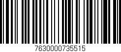 Código de barras (EAN, GTIN, SKU, ISBN): '7630000735515'