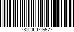 Código de barras (EAN, GTIN, SKU, ISBN): '7630000735577'