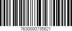 Código de barras (EAN, GTIN, SKU, ISBN): '7630000735621'