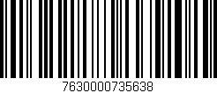 Código de barras (EAN, GTIN, SKU, ISBN): '7630000735638'