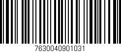 Código de barras (EAN, GTIN, SKU, ISBN): '7630040901031'