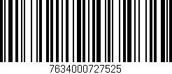 Código de barras (EAN, GTIN, SKU, ISBN): '7634000727525'