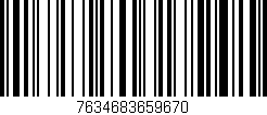 Código de barras (EAN, GTIN, SKU, ISBN): '7634683659670'