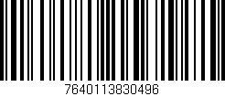 Código de barras (EAN, GTIN, SKU, ISBN): '7640113830496'