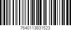 Código de barras (EAN, GTIN, SKU, ISBN): '7640113831523'