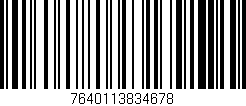 Código de barras (EAN, GTIN, SKU, ISBN): '7640113834678'