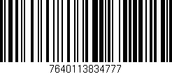 Código de barras (EAN, GTIN, SKU, ISBN): '7640113834777'