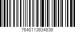 Código de barras (EAN, GTIN, SKU, ISBN): '7640113834838'