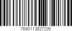 Código de barras (EAN, GTIN, SKU, ISBN): '7640113837235'