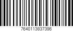 Código de barras (EAN, GTIN, SKU, ISBN): '7640113837396'