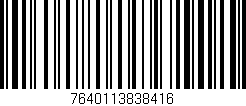 Código de barras (EAN, GTIN, SKU, ISBN): '7640113838416'