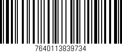 Código de barras (EAN, GTIN, SKU, ISBN): '7640113839734'