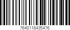 Código de barras (EAN, GTIN, SKU, ISBN): '7640116435476'