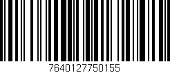 Código de barras (EAN, GTIN, SKU, ISBN): '7640127750155'