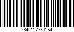 Código de barras (EAN, GTIN, SKU, ISBN): '7640127750254'