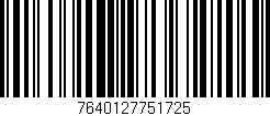 Código de barras (EAN, GTIN, SKU, ISBN): '7640127751725'