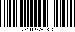 Código de barras (EAN, GTIN, SKU, ISBN): '7640127753736'